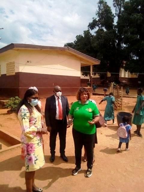 Mme Belema Chonha Yvonne Flore et la Délégué Départementale Mme Adjoga Marie Gertrude, épouse Ottou Tsala