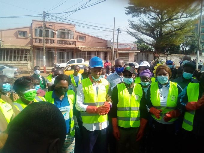 Augustin BALA, Maire de la Commune d'Arrondissement de Yaoundé 5, lors de la Célébration de la Journée Internationale de l'arbre 2021
