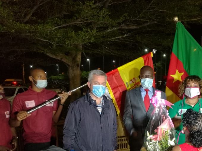 Arrivée le 26 mars 2021 de Pablo MARCET BONEL et de Marie Françoise AFFIOUA accueillis par Yvonne Flore BELEMA