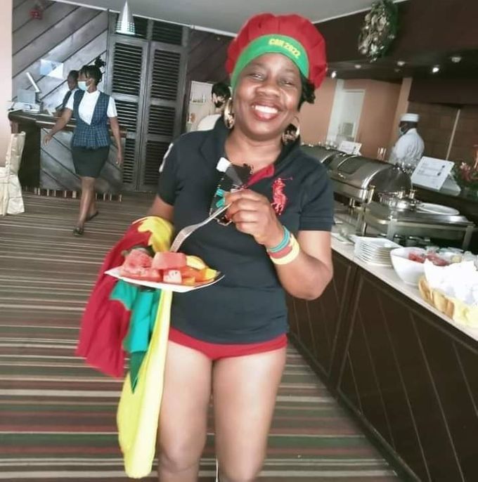 Marie Christine Aline Zomo Bem ici à l'Hôtel Mont Febe à Yaoundé (c) Fan Club Aline Zomo Bem